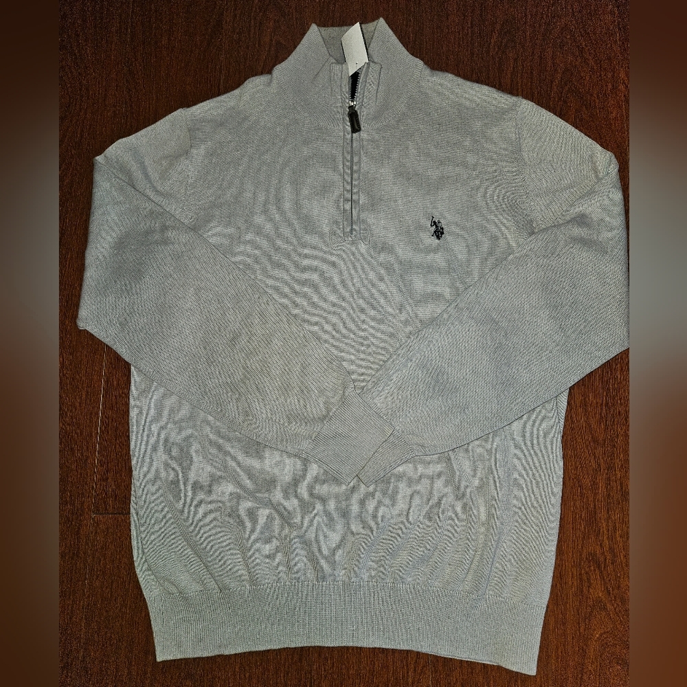 US Polo Assn Quarter Zip Sweater